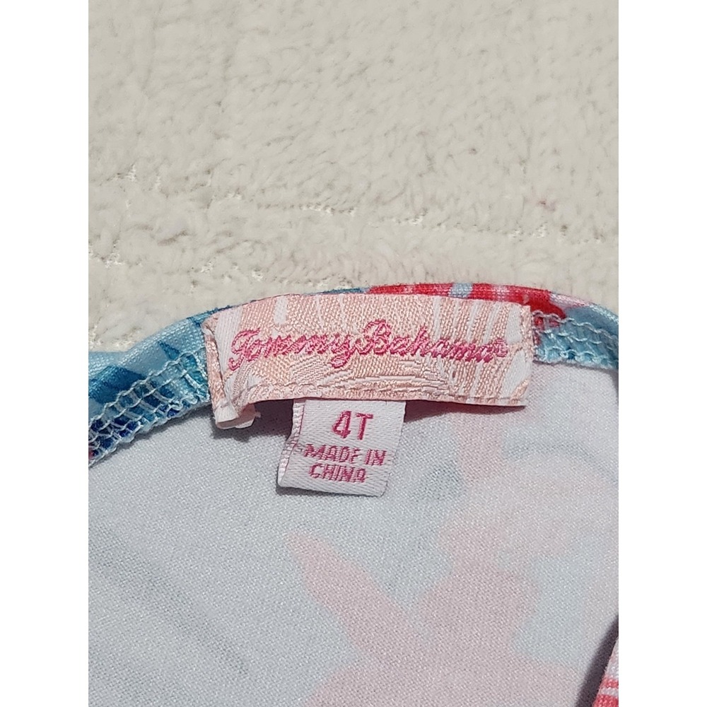 Lot of 2 Girls Dresses Size 4T Tommy Bahama Dress Ruffles Summer Beach Floral - Picture 10 of 10